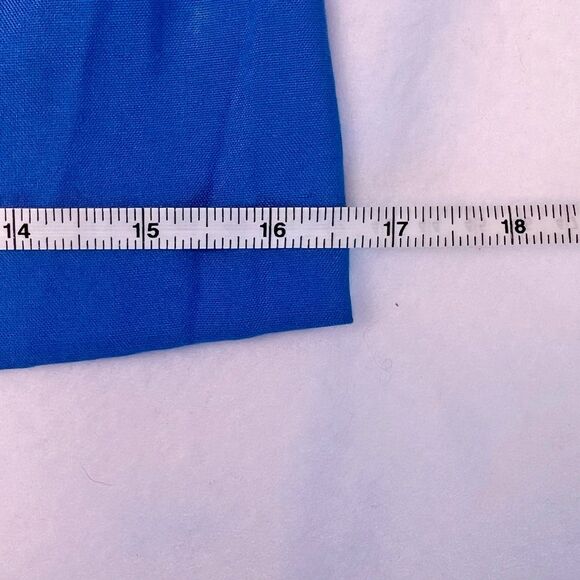 Vintage 90s Bobbie Brown High Waist Palazzo Shorts Culottes Blue Women’s M - Picture 13 of 16